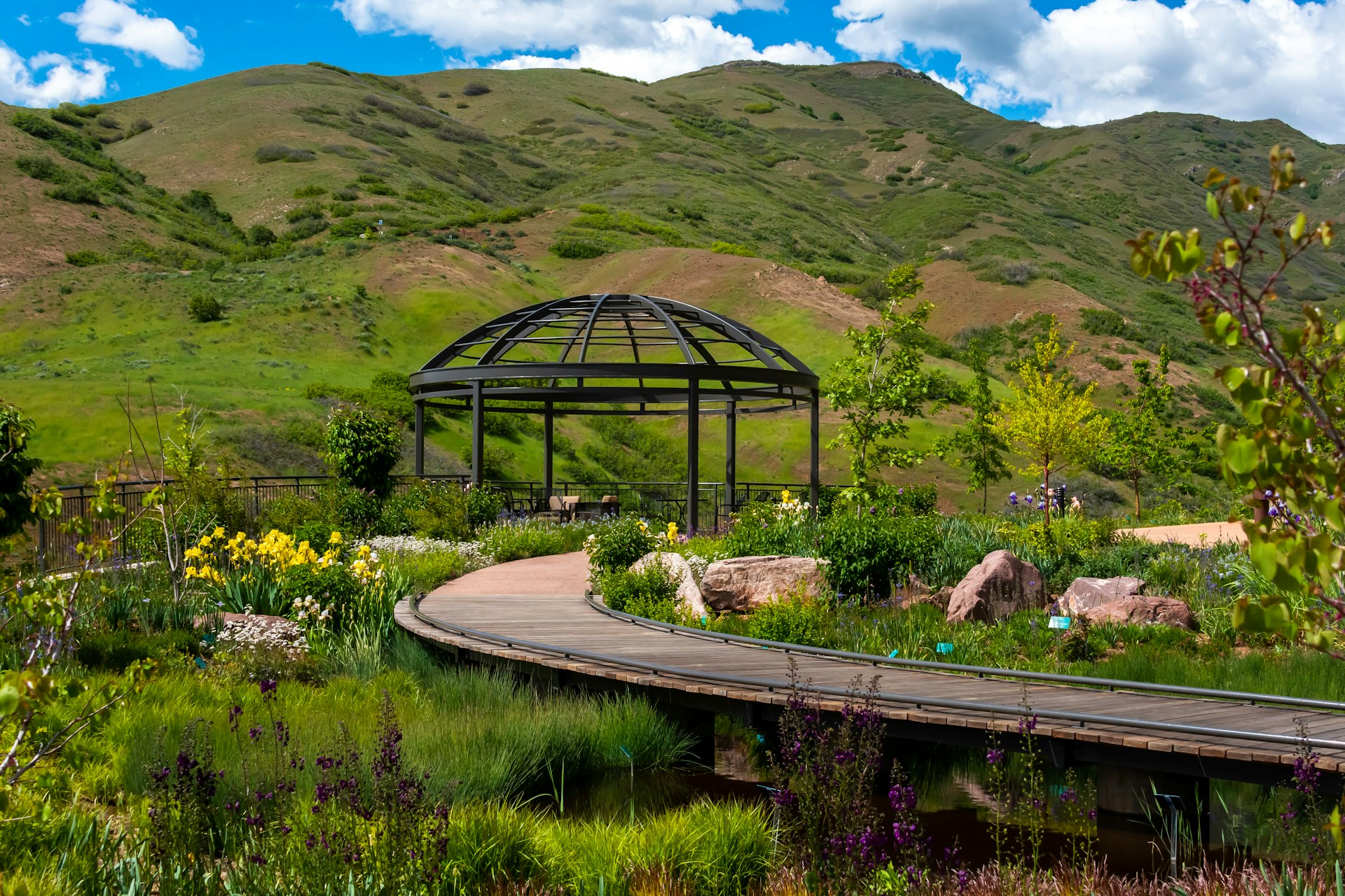 Red Butte Garden's lush greens, Salt Lake City, Utah
